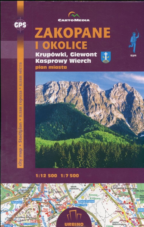 Plan miasta Zakopane i okolice 1:12 500 mapa w sklepie TaniaKsiazka.pl