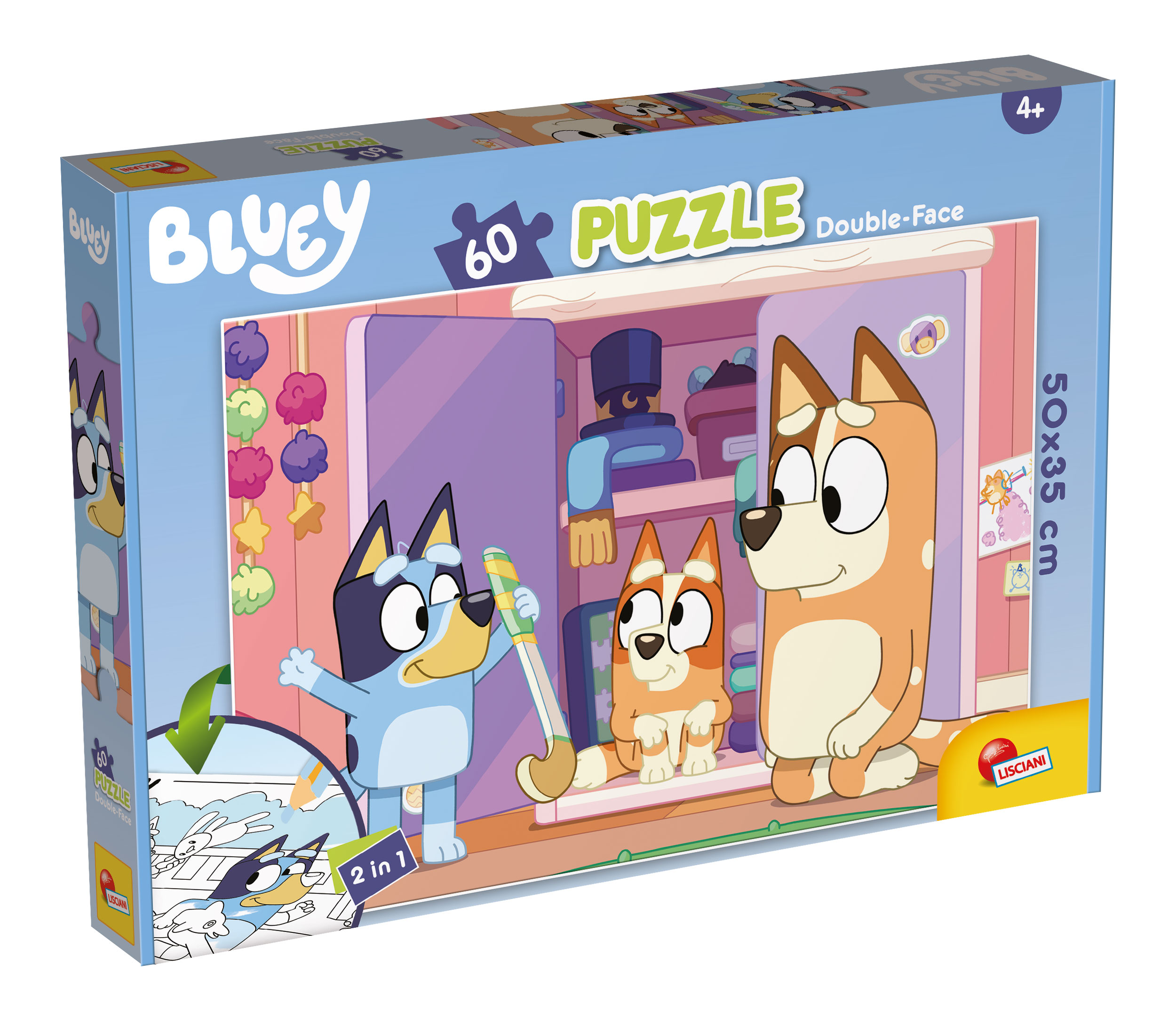 Puzzle Bluey 100 el. Wesoły świat Bluey