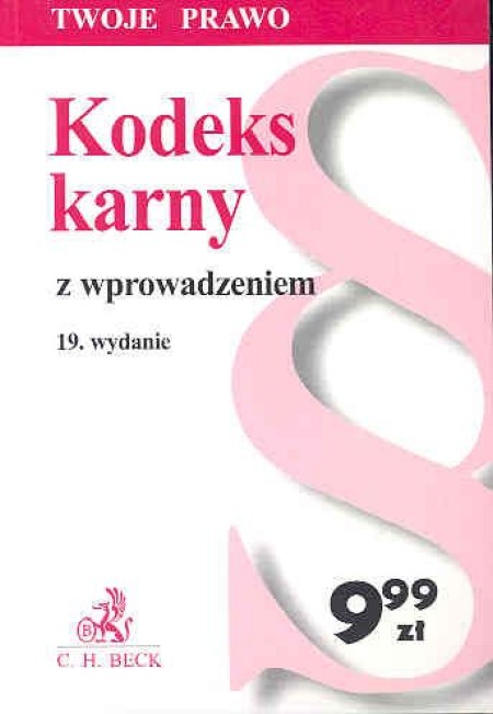 Kodeks Karny Z Wprowadzeniem Książka W Księgarni Taniaksiazkapl 2460