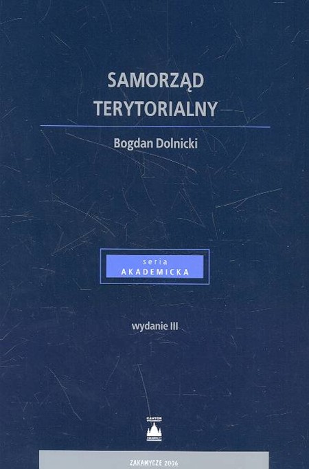 Samorząd Terytorialny - Dolnicki Bogdan Książka | TaniaKsiazka.pl