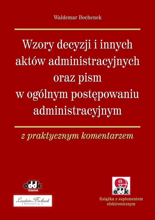 Wzory Decyzji I Innych Aktów Administracyjnych Oraz Pism W Ogólnym ...