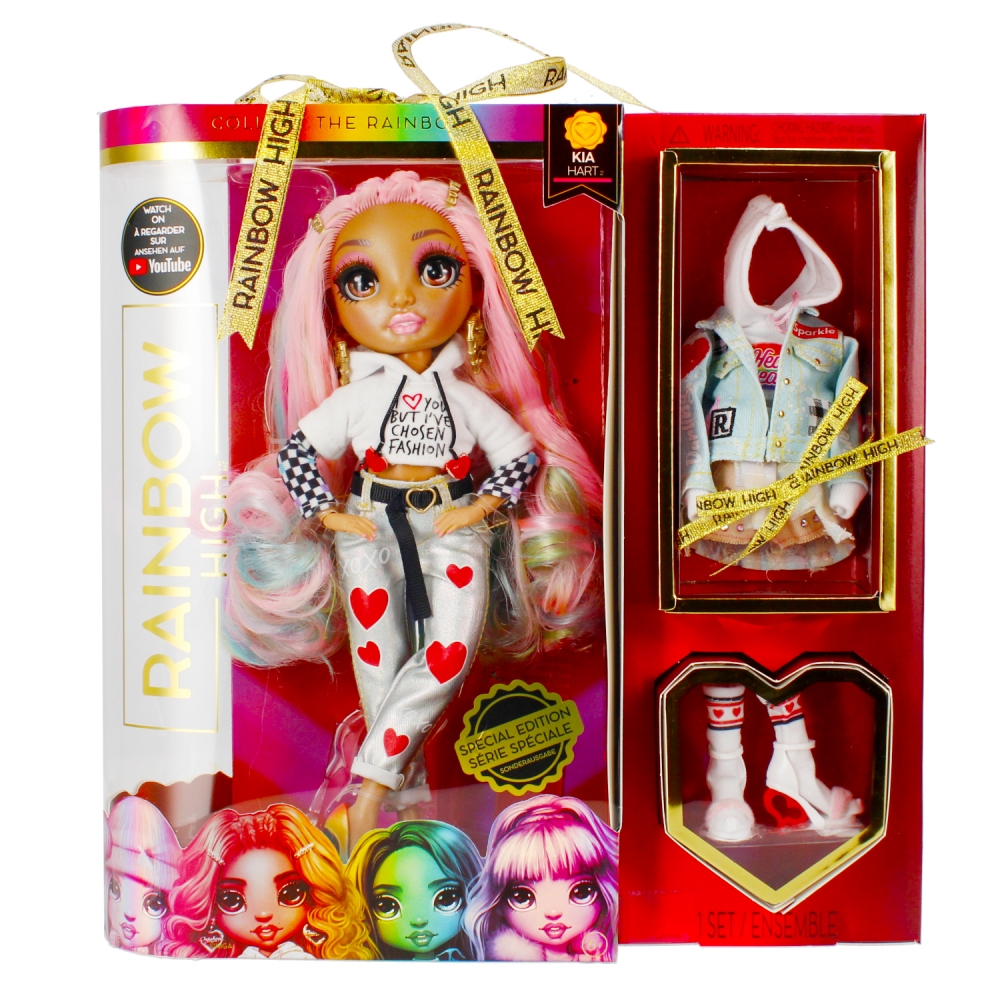  Rainbow High Kia Hart Fashion Doll with 2 Complete Mix