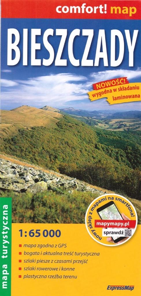 Bieszczady mapa turystyczna 1:65 000 w sklepie TaniaKsiazka.pl