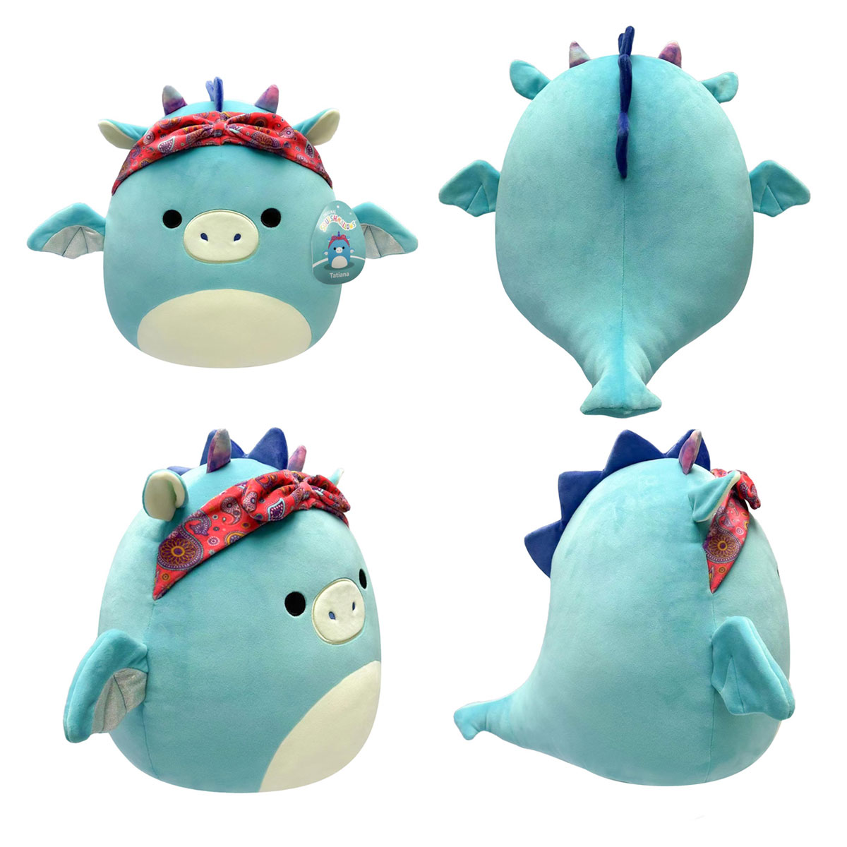 Pluszak Squishmallows Wersja B Seria 17 19 Cm Tatina - Dark Teal Dragon ...