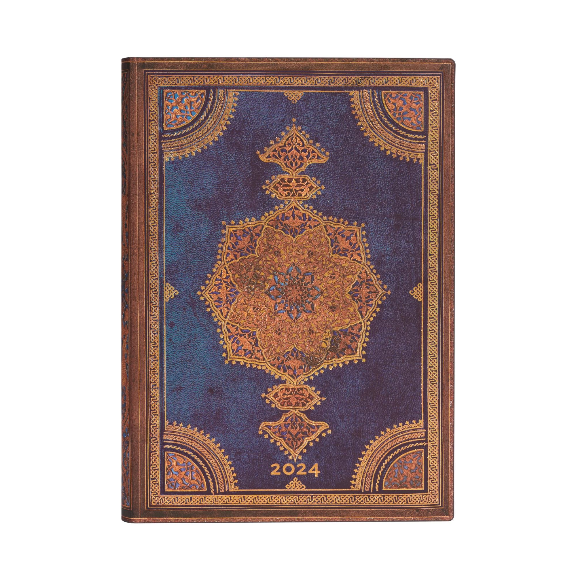 Paperblanks Kalendarz Dzienny Flexi Midi 2024 Safavid Indigo | TaniaKsiazka.pl