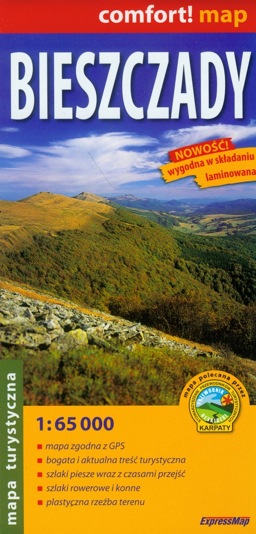 Bieszczady Mapa turystyczna 1:65 000 | TaniaKsiazka.pl