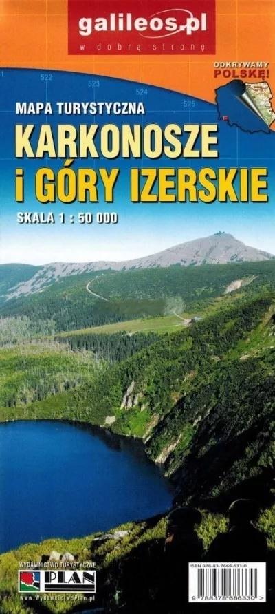 Karkonosze i Góry Izerskie - mapa 1:50 000 książka w księgarni ...