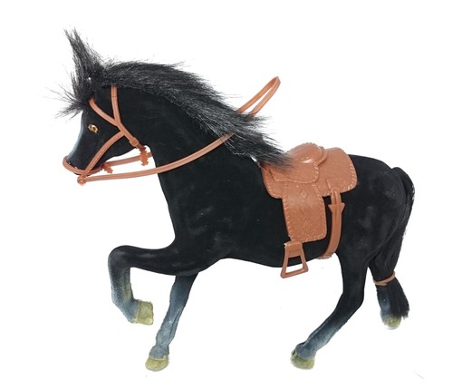 BOBBLE HEAD BLACK HORSE car dash board toys collectable animal horses moving 